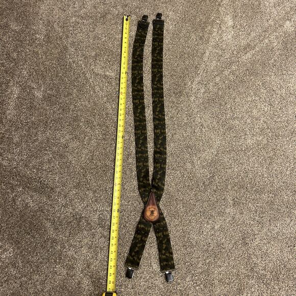 NRA Mens Suspenders Heavy Duty Camo  Braces Elastic Wide Adjustable - Picture 1 of 3